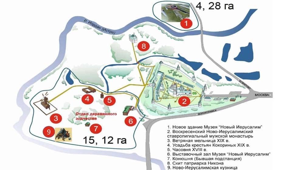 Карта новый иерусалим московская область