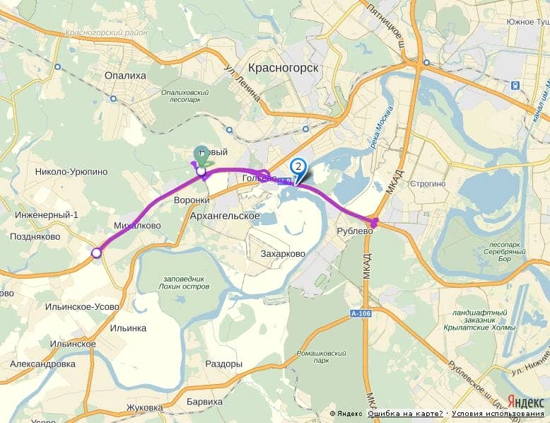 Рига-молл расположен всего в 5 км от МКАД по Новорижскому шоссе, сразу за развязкой с Ильинским шоссе.